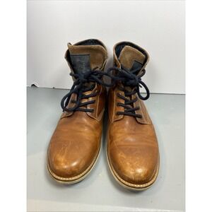 Bull Boxer Men's Brown Kelden Leather Lace Up Ankle Boots Sz 13
